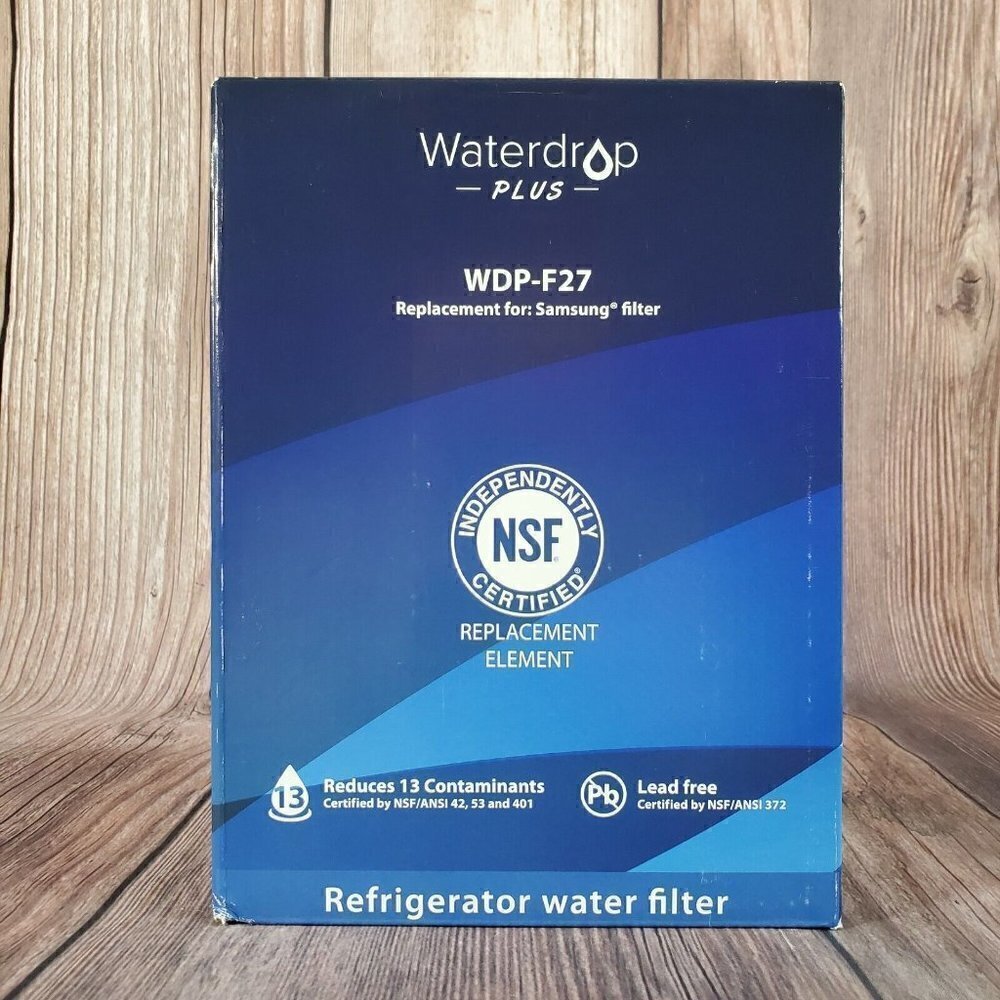 Open Box Waterdrop Plus Wdp-F27 Refrigerator Water Filter For Samsung 3 Pack